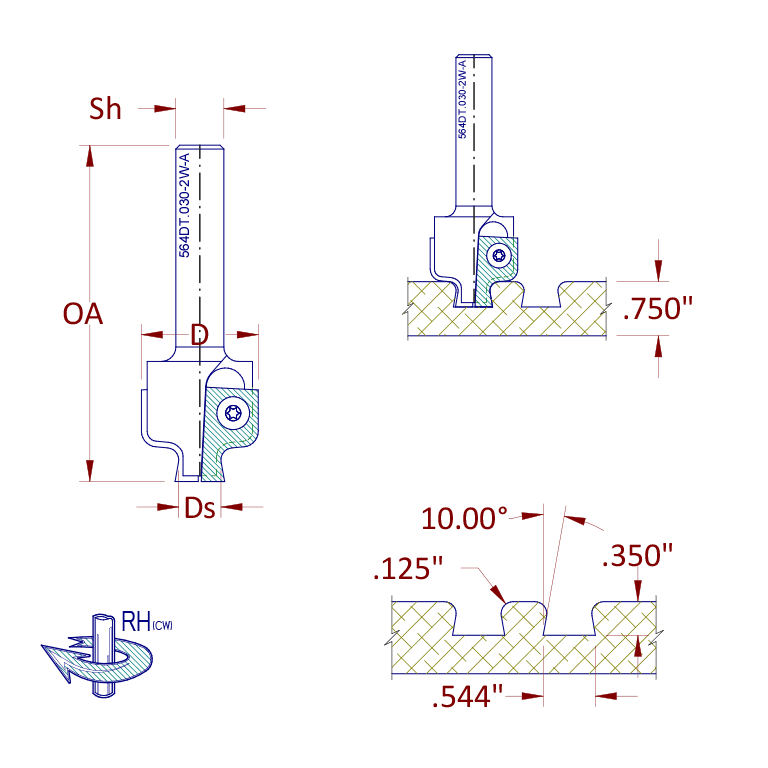 Insert Dovetail Router Bit 2