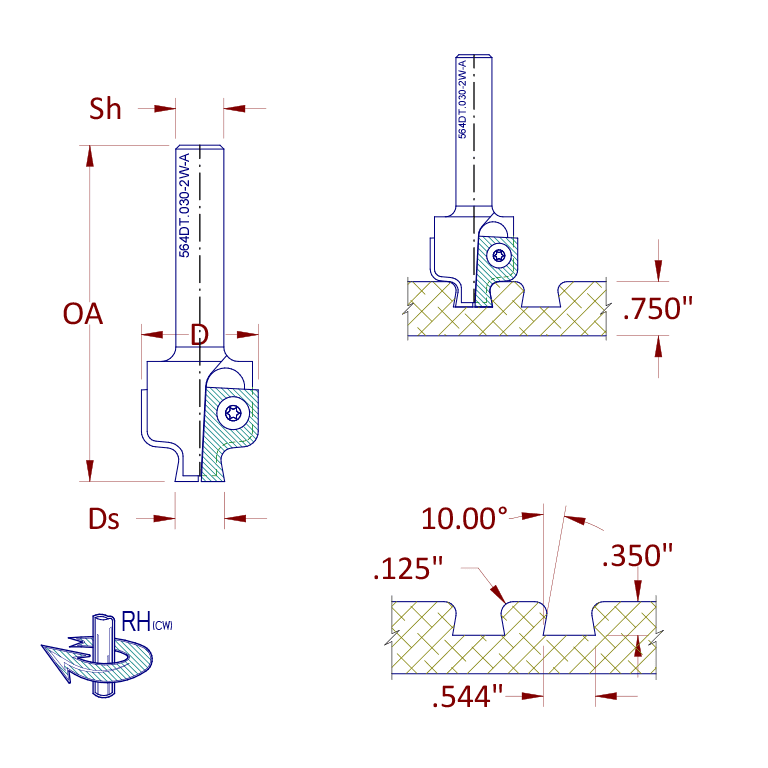 158-564DT.030-2W-A 1