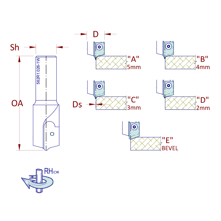 Insert Radius Profile Router Bit 2