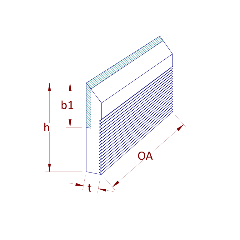 Carbide Inlay Corrugated Knife Stock 2