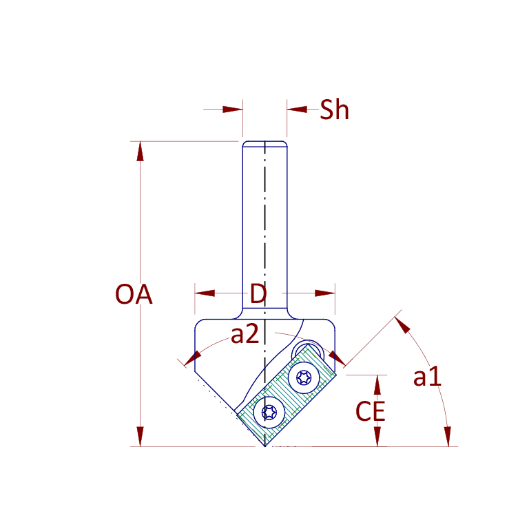 Insert V Groove Router Bit 2